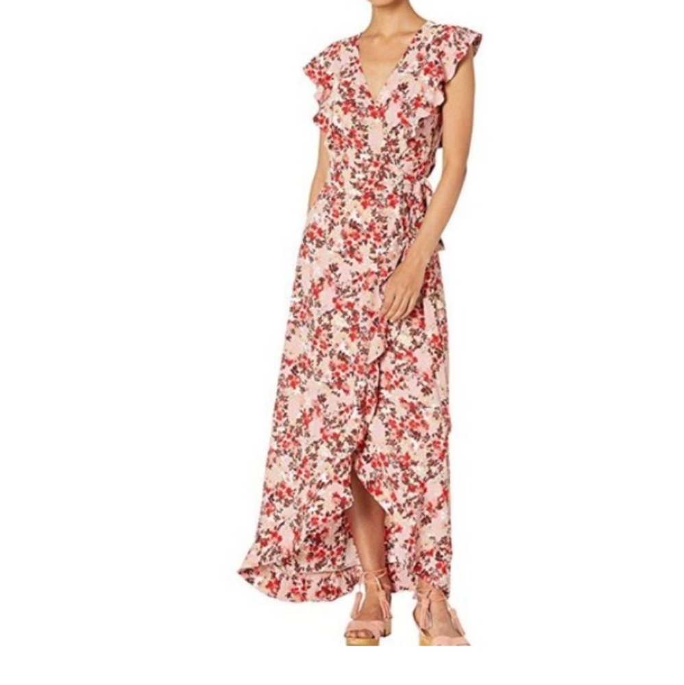 Floral wrap dress feminine NWT sz XS
